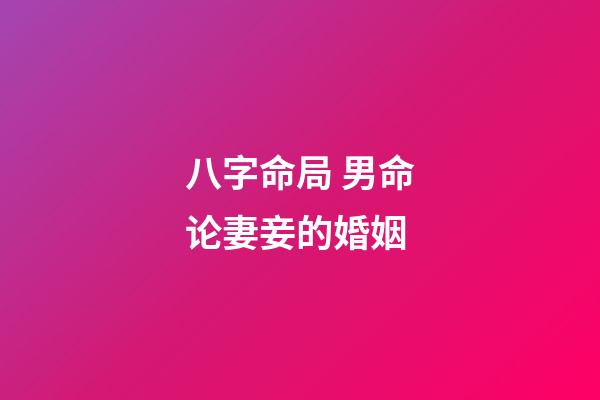 八字命局 男命论妻妾的婚姻